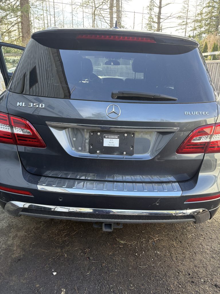 Mercedes ML350 BlueTEC 2015 W166 limp mode warning — Surrey BC case